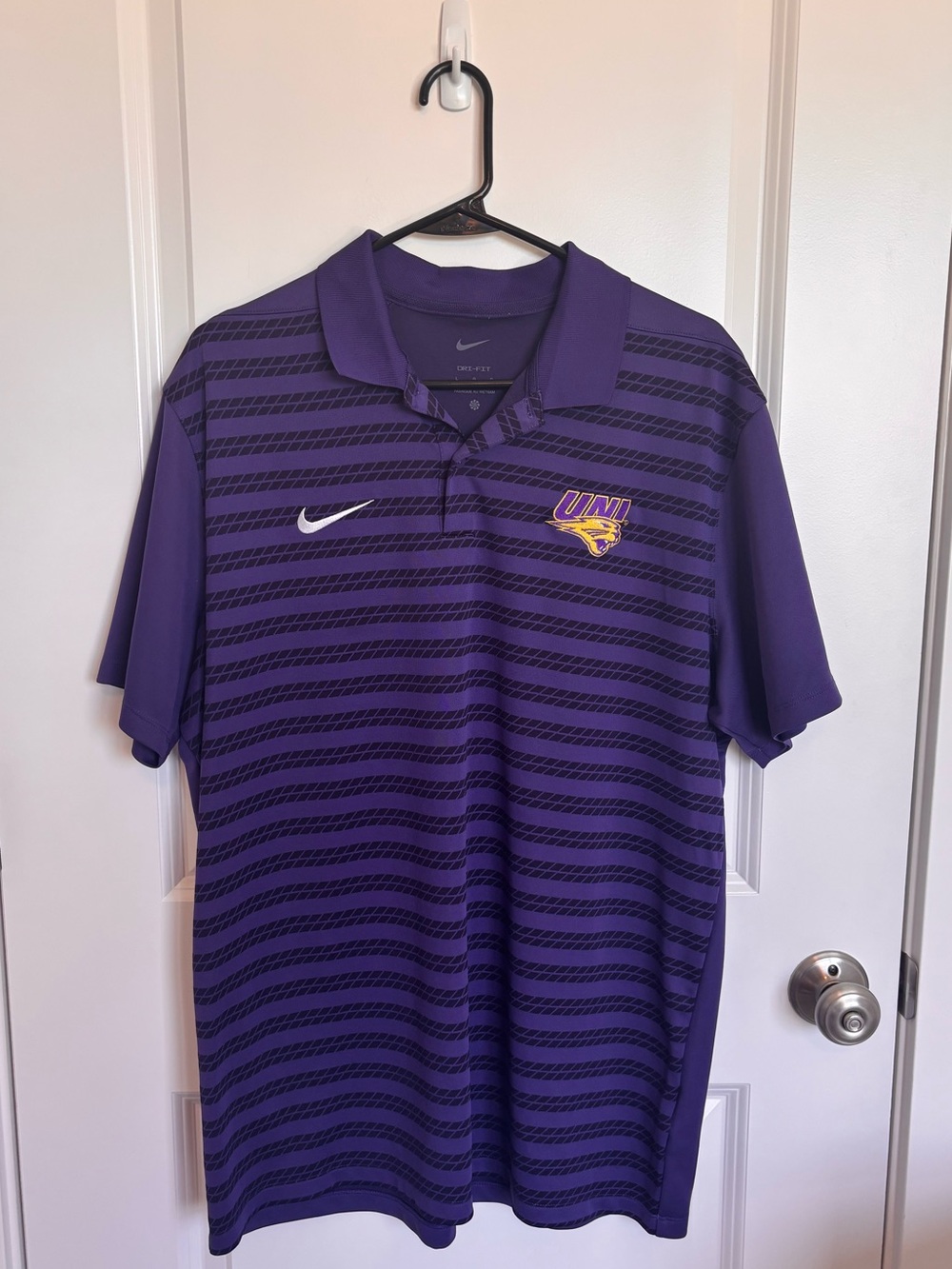 Nike UNI Panthers Purple Polo